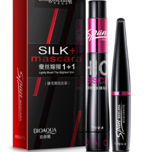 Silk Grafted Fiber Mascara Set Double Tube Waterproof Thick and Not Smudged Long Makeup Cosmetics