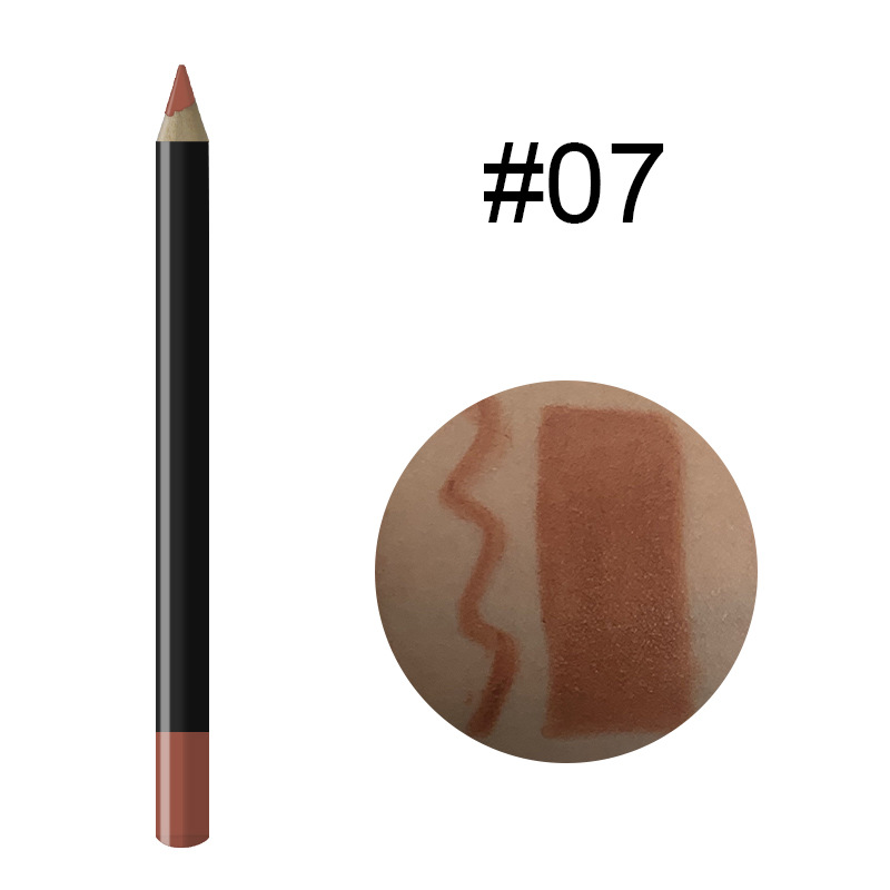 20 Color Black Pen Holder Lip Liner Waterproof Easy To Color - Image 7