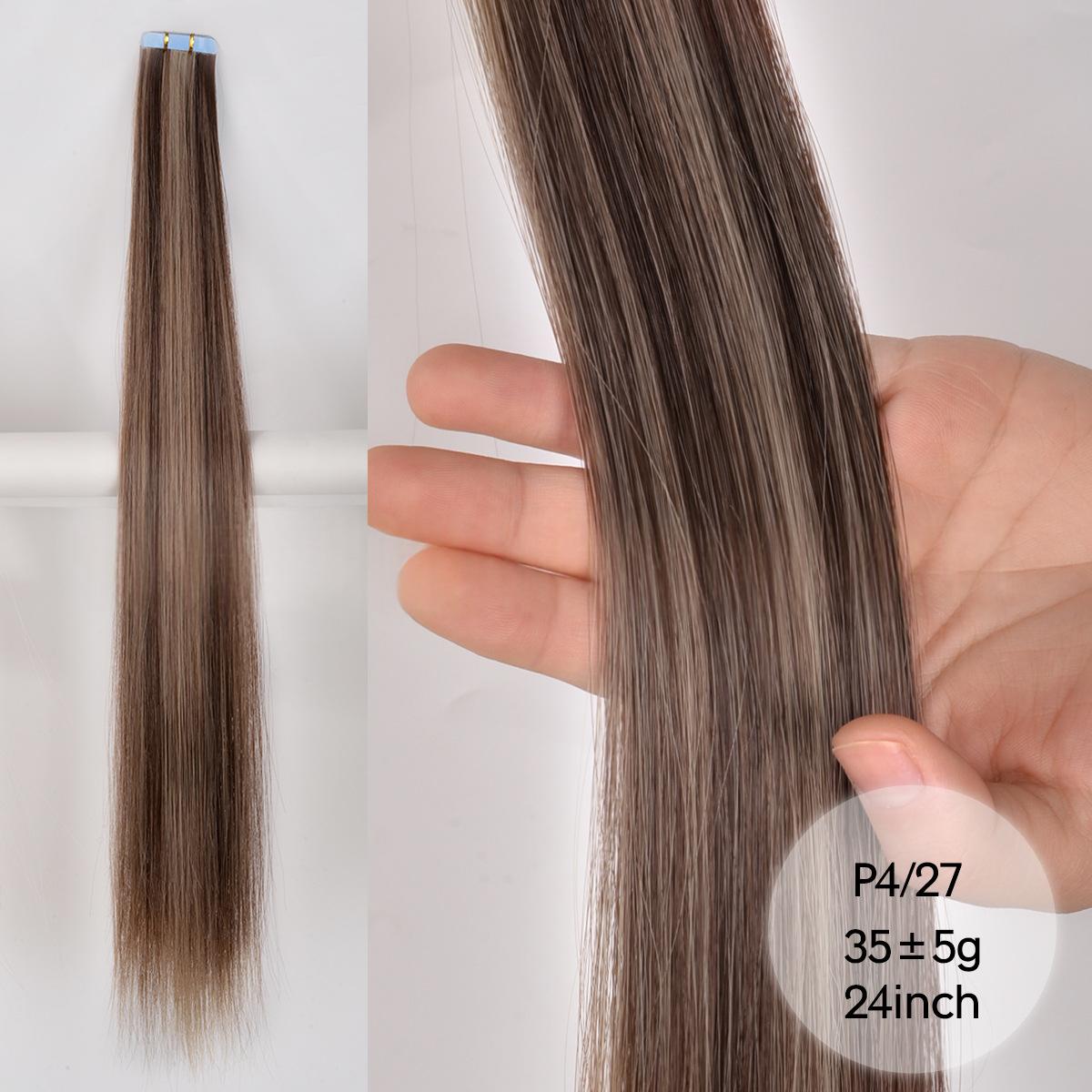 Colored Womens Hair Extension Synthetic Wig Pieces - Image 7