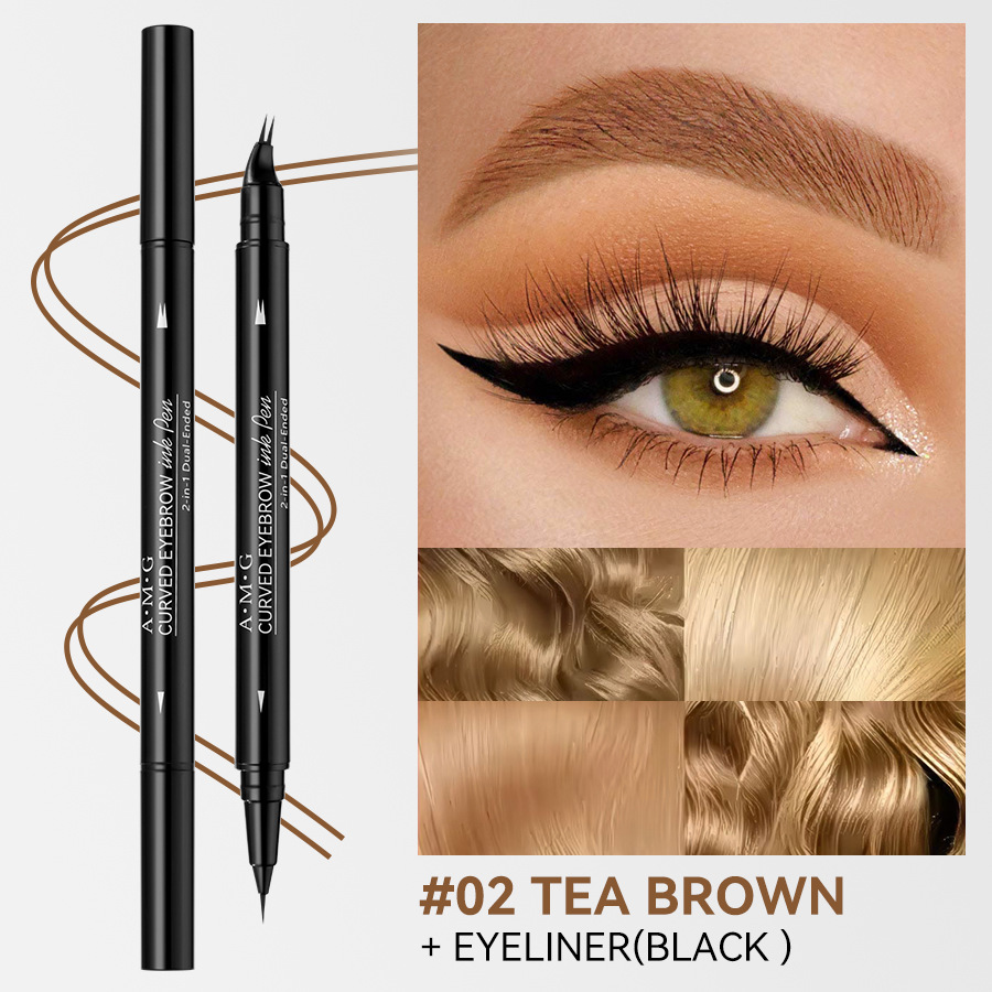 Double-ended Brow Pencil And Eyeliner 2-in-1 - Image 2