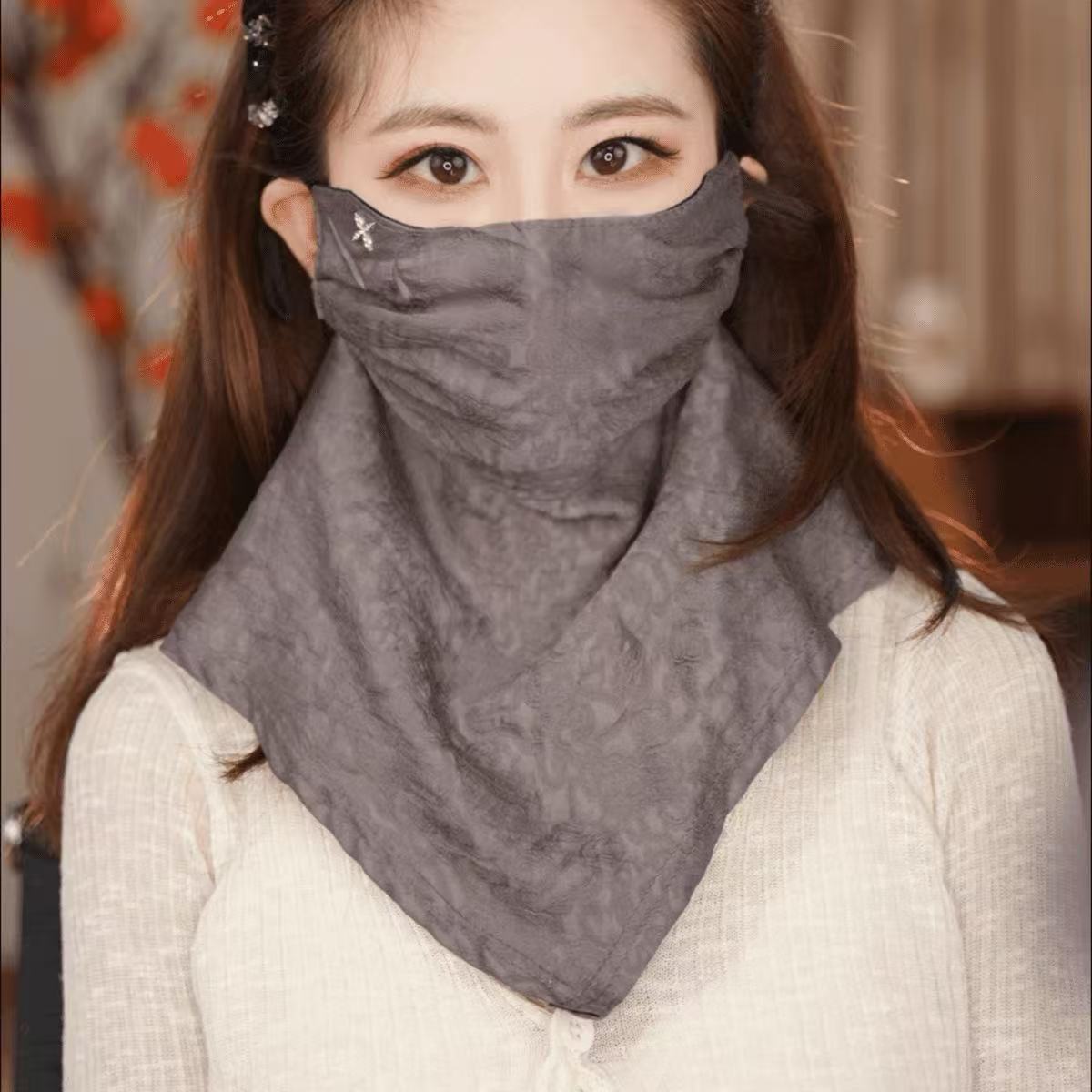 Sun Protective Face Mask Womens Summer Breathable Mask - Image 4