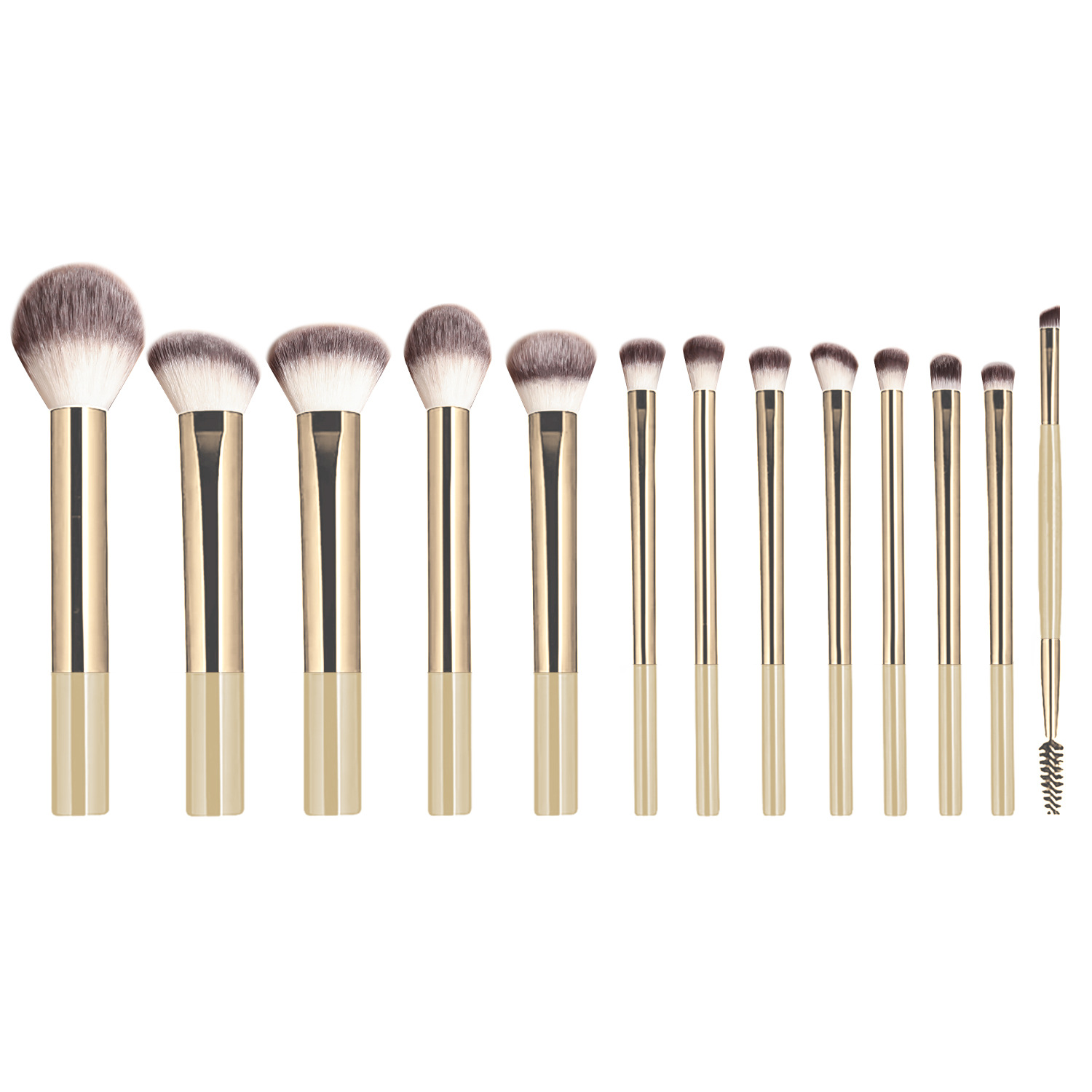 13-Piece Long-Handle Makeup Brush Set
