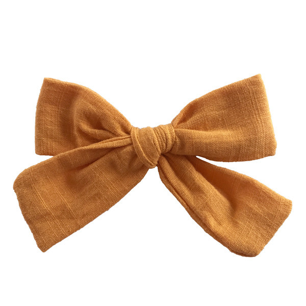 Cotton and linen bow hairpin - Image 10