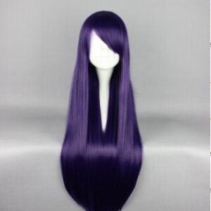 Long Straight Hair Cosplay Wig 80cm High Temperature Silk Wig