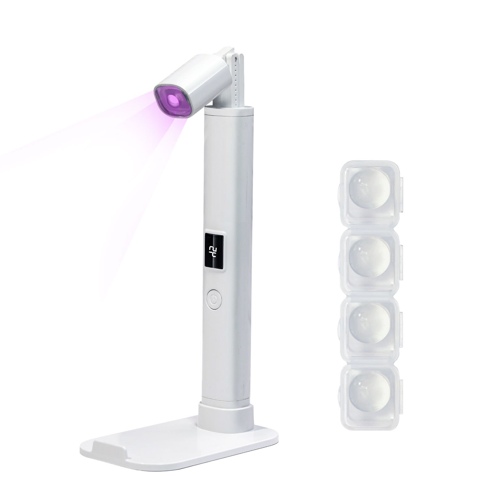 Handheld Portable Manicure Word Bracket Stickers Wear Nail Tip Heating Lamp - Image 5