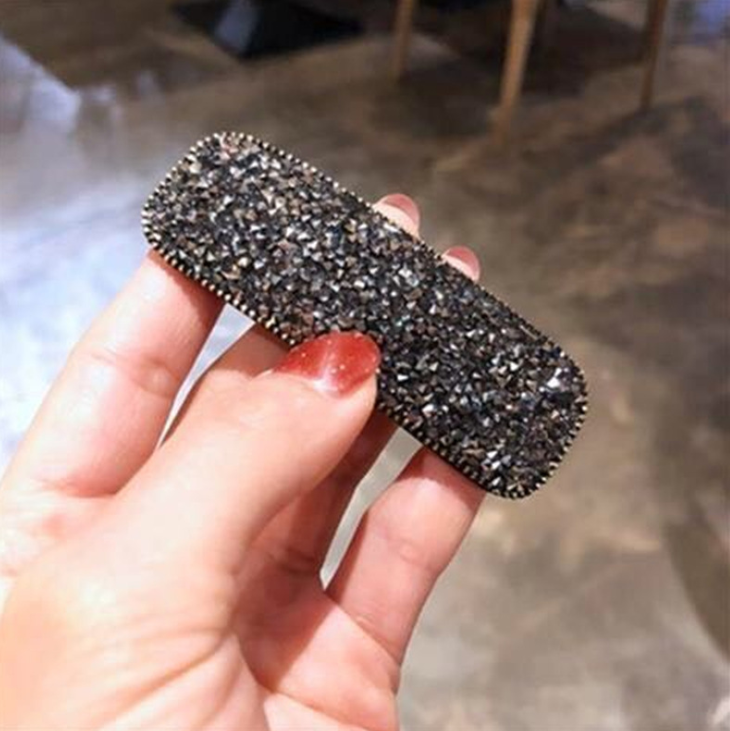 Geometric crystal rhinestone hair clip - Image 13