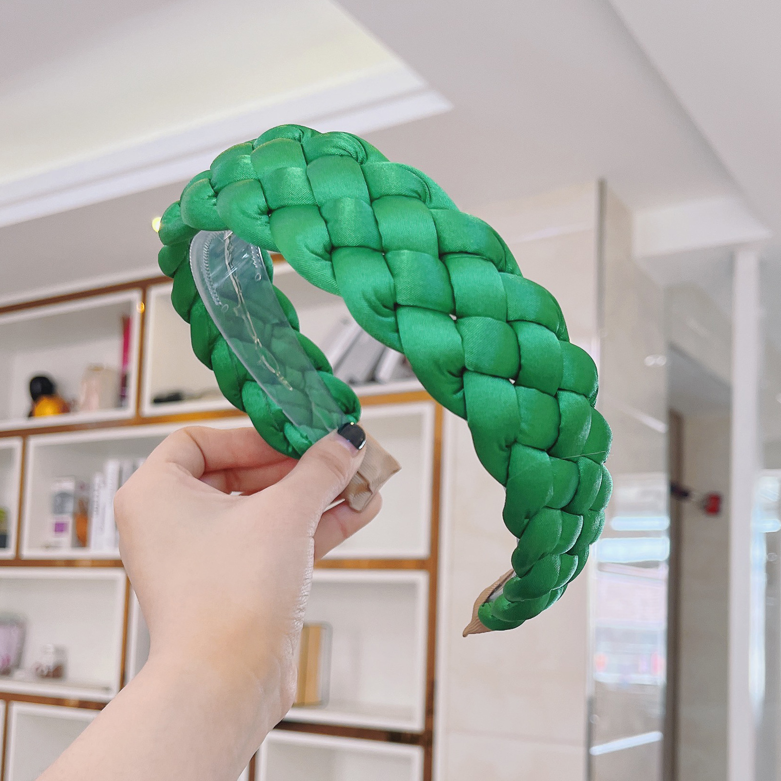 Women's Solid Color Fabric Craft Headband - Image 4