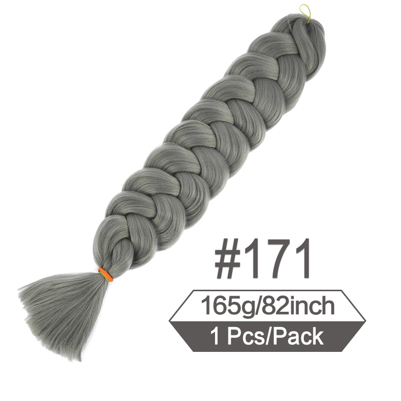 Womens Multi-colored Long Braided Ponytail - Image 18