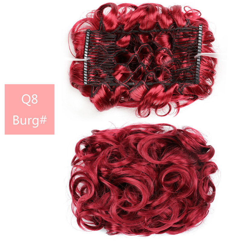 Fluffy Wig High Temperature Wire Pan Head Jewelry Insert Comb - Image 16