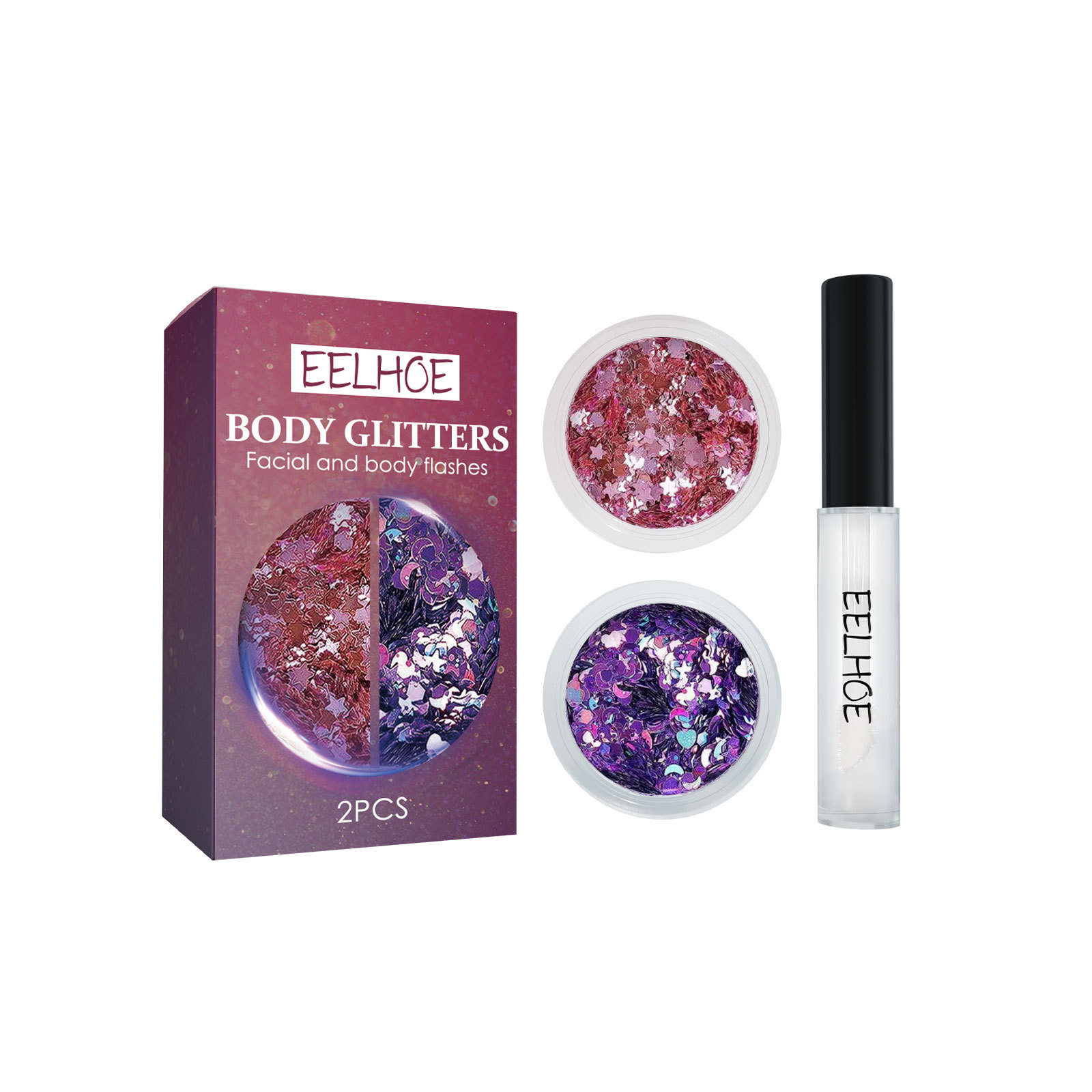 Painted Body Sequins Facial Makeup Body