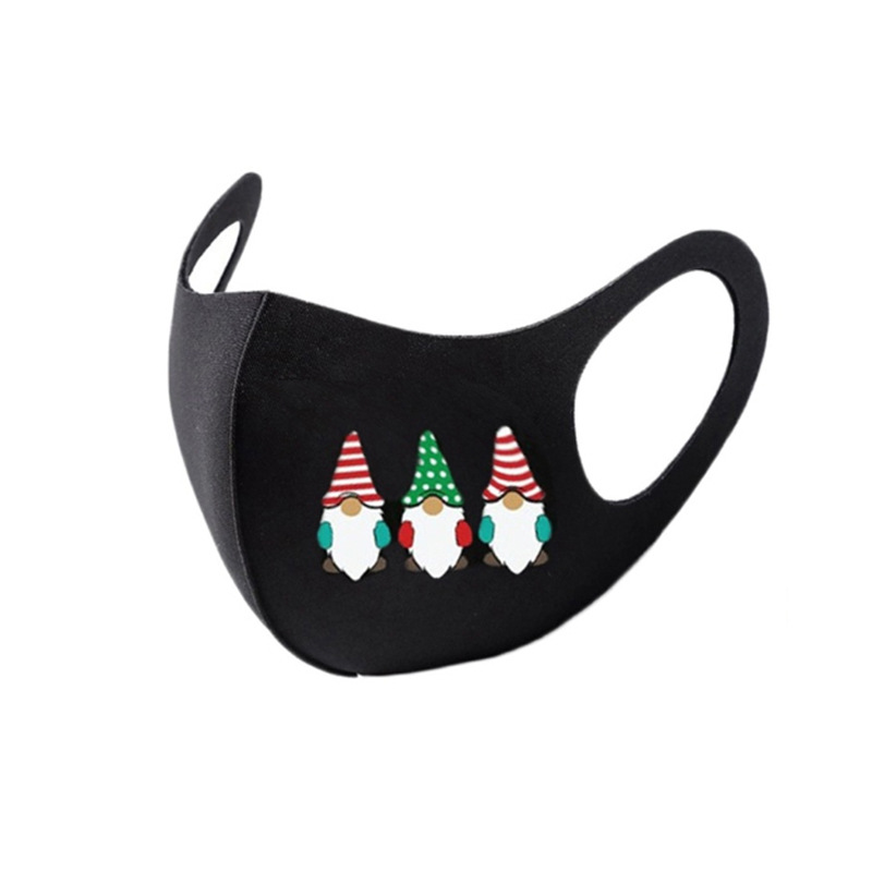 Christmas print autumn and winter ice silk mask - Image 5