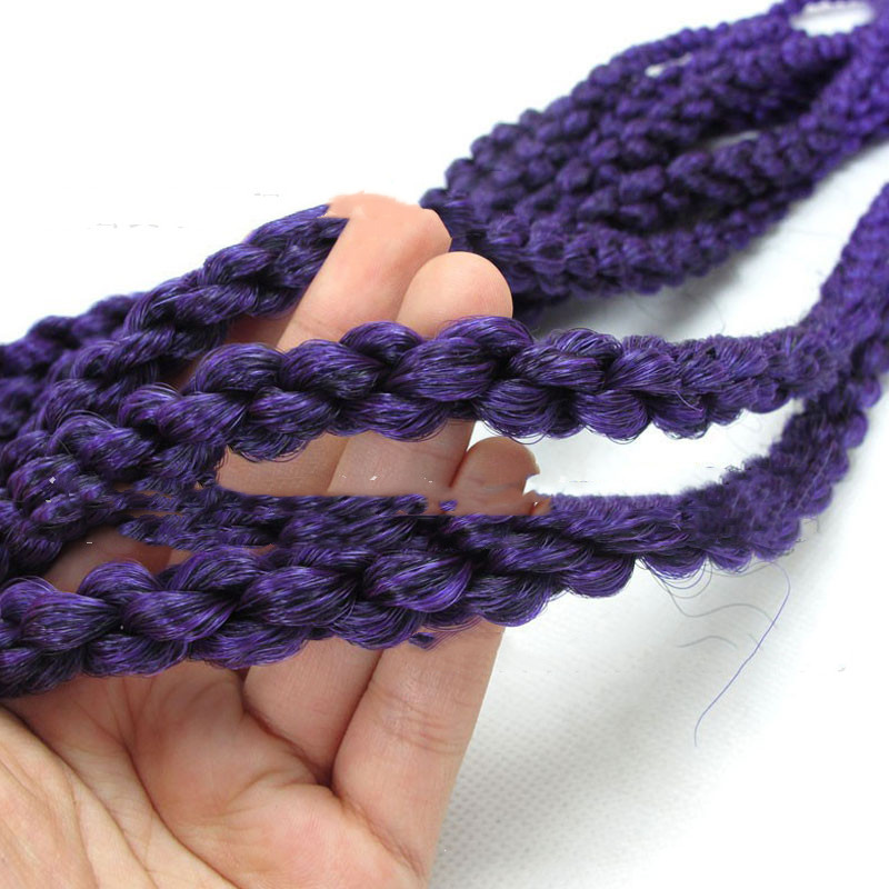 Crochet Braid Hair Synthetic Black Brown Senegalese Twist Crochet Twist Braids For Women - Image 3