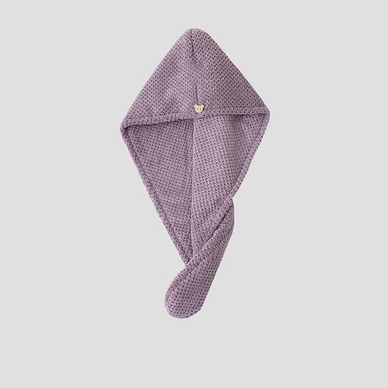 Womens Coral Fleece Hair Drying Cap Highly Absorbent - Image 7