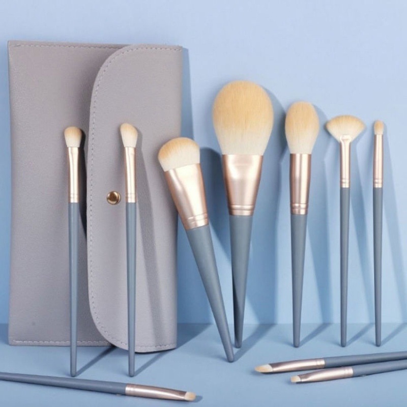 10 Makeup Brushes Suit Foundation Face Powder Eye Shadow Brush Complete Set - Image 3