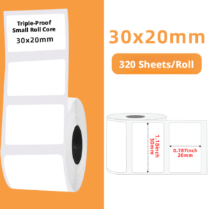 Label paper-30 * 20mm-320 sheets-1 roll