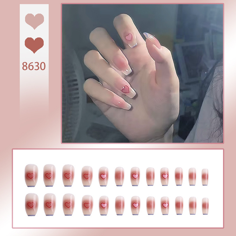 Pure And Seductive Style Nail Tips Finished False Nail Stickers - Image 13