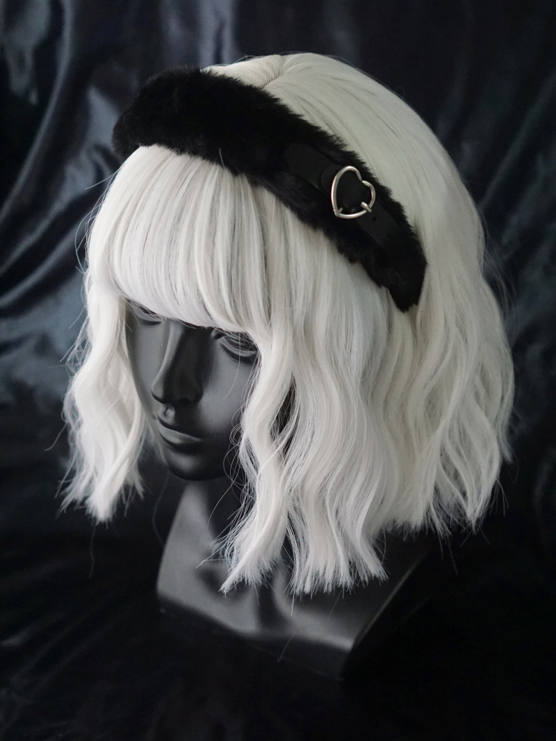 Handmade Headdress Punk Style Bow Love Black Sweet Hairpin - Image 5