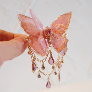 New Chinese Style Butterfly Hair Clip With Antique Style Tassel Headpiece