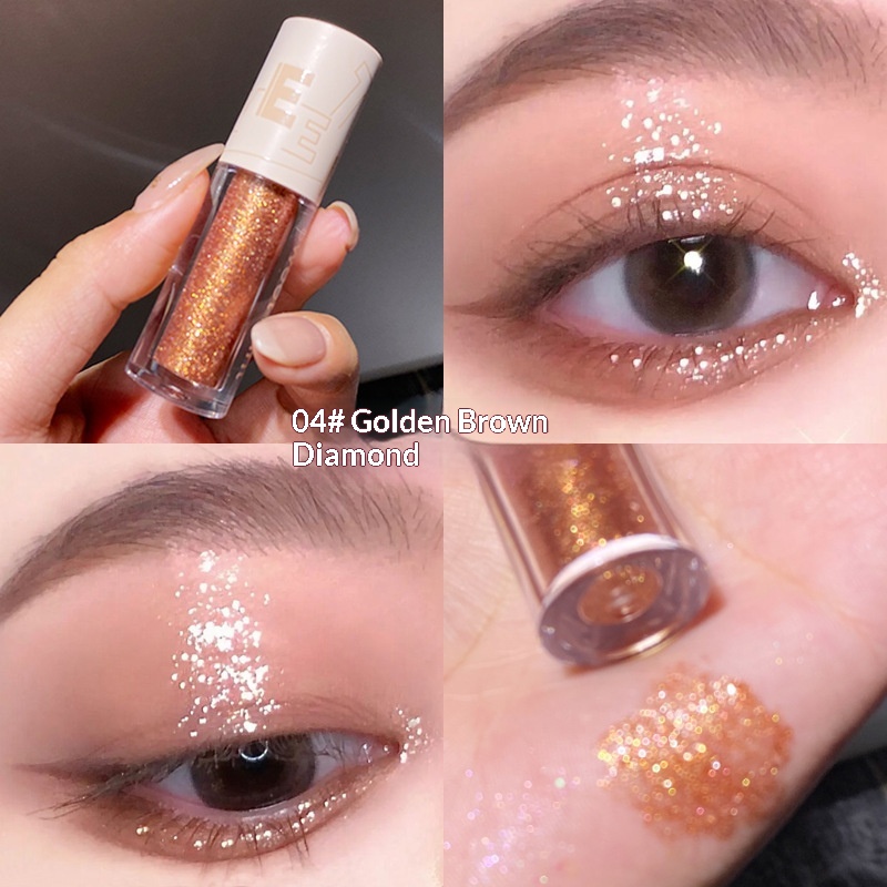 Glitter Sequins And Pearlescent Under-eyelid Highlight Liquid Eyeshadow - Image 4