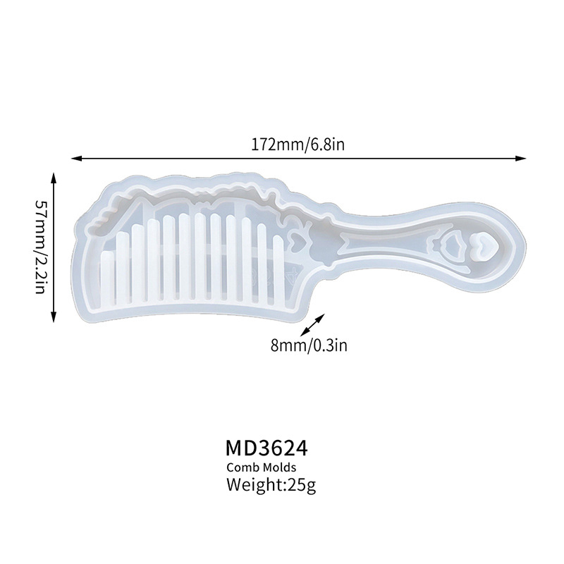 Women's Popular Comb Mold Crystal Glue - Image 4