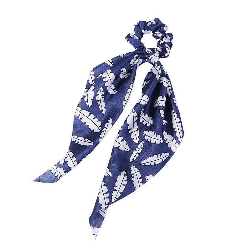 Fashion Long Streamer Printed Fabric Tie Hair Accessory For Ponytail Tie-up Hair Top Cuft - Image 9