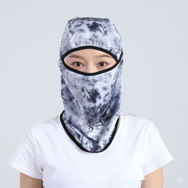 Summer Ice Silk Sun Protection Mask Men's Head Cover Full Face Fishing Sun Protection Scarf - Image 2