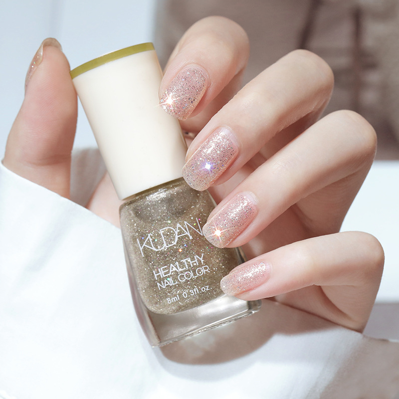 Iridescent Brightening Fine-shimmering No-bake Peel-off-free Clear Nail Polish - Image 19