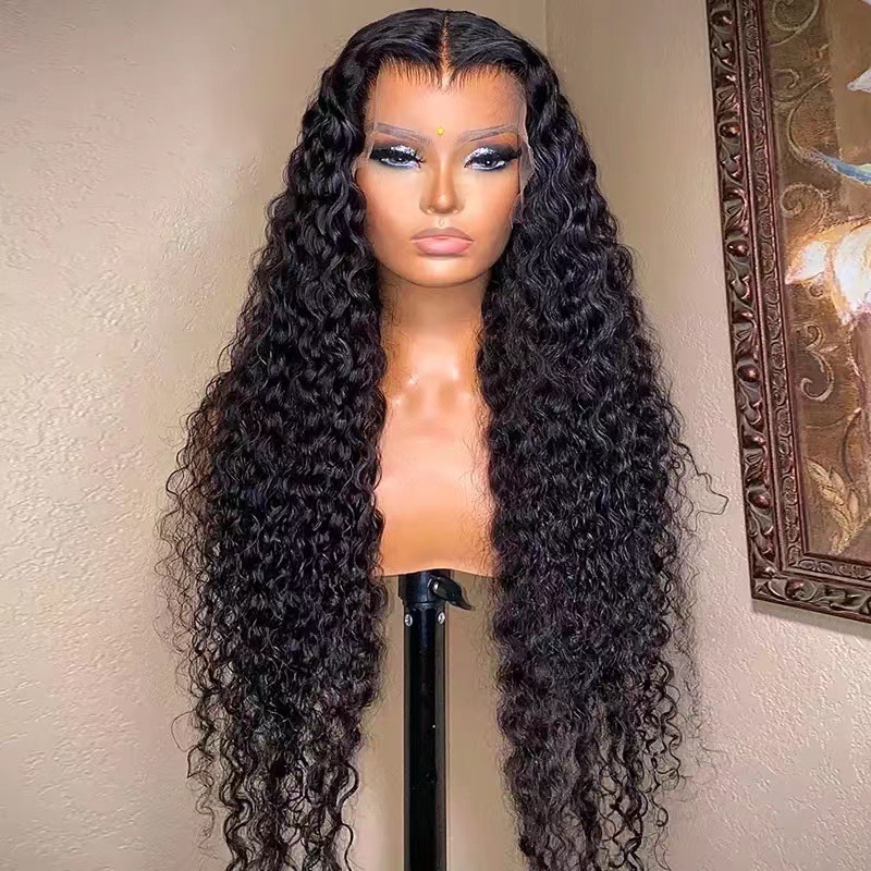 Front Lace Wig Women's Long Curly Hair Chemical Fiber Wig - Image 3