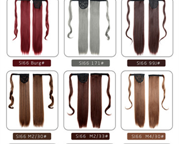 Chemical Fiber Invisible Velcro Ponytail High Temperature Wire Winding Ponytail - Image 5