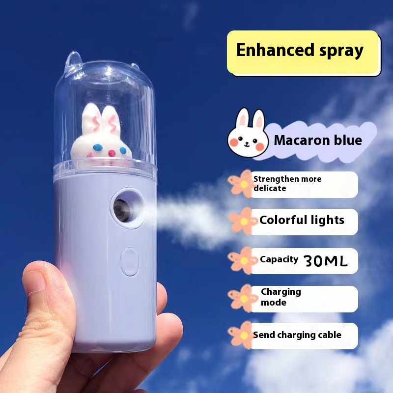 Creative Cartoon Cute Rabbit Doll Water Replenishing Instrument USB Rechargeable Humidifier Handheld - Image 7