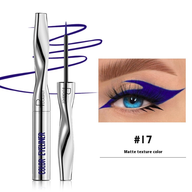 Color Eyeliner Makeup Waterproof Quick-drying Very Fine 24 Colors - Image 17