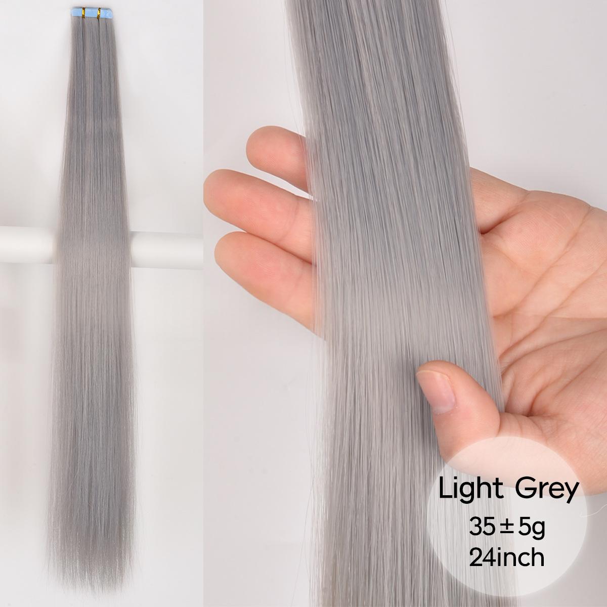 Colored Womens Hair Extension Synthetic Wig Pieces - Image 20