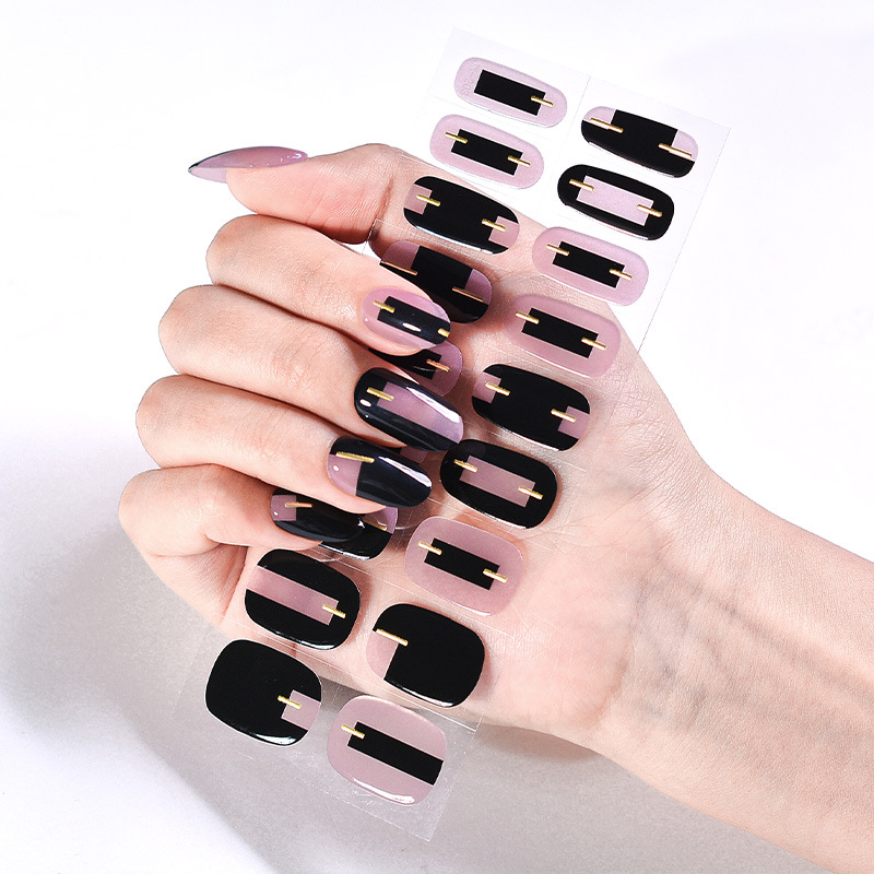 Hot Girl Cool Girl Sweet Cool UV Phototherapy Semi-baked Gel Nail Sticker - Image 11