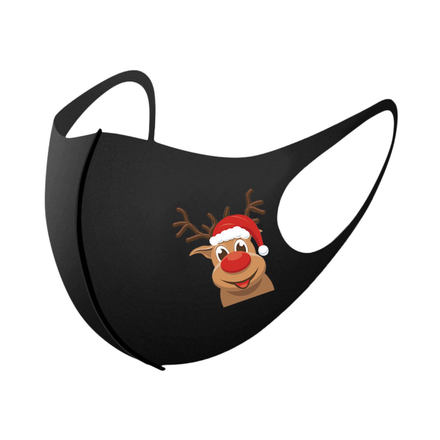 Christmas print autumn and winter ice silk mask - Image 9