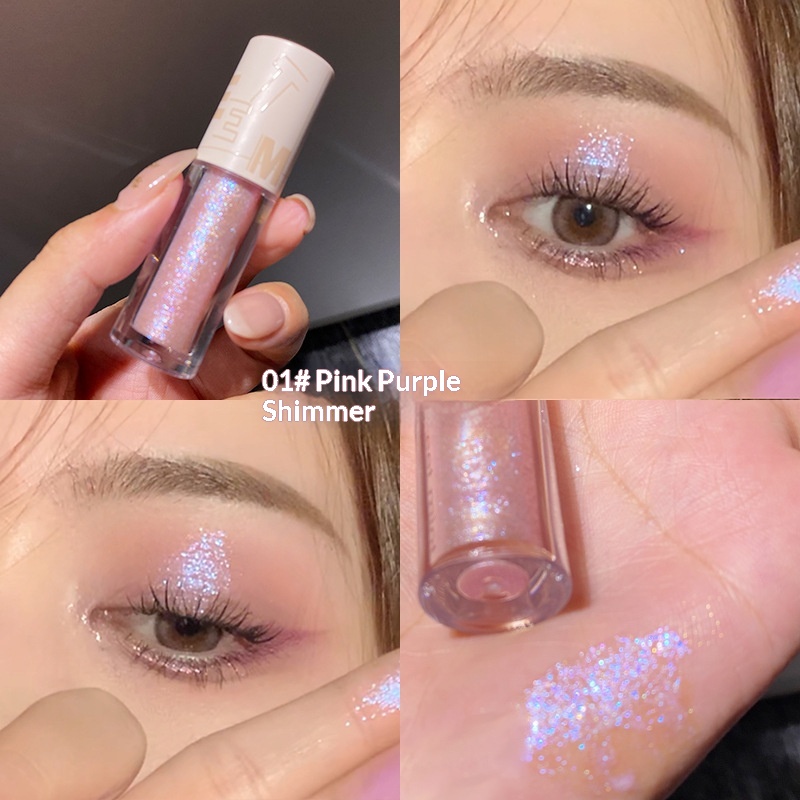 Glitter Sequins And Pearlescent Under-eyelid Highlight Liquid Eyeshadow