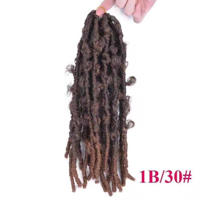 Cross-Border Wig Short Curly Hair Wrapped Tube Butterfly Song - Image 2