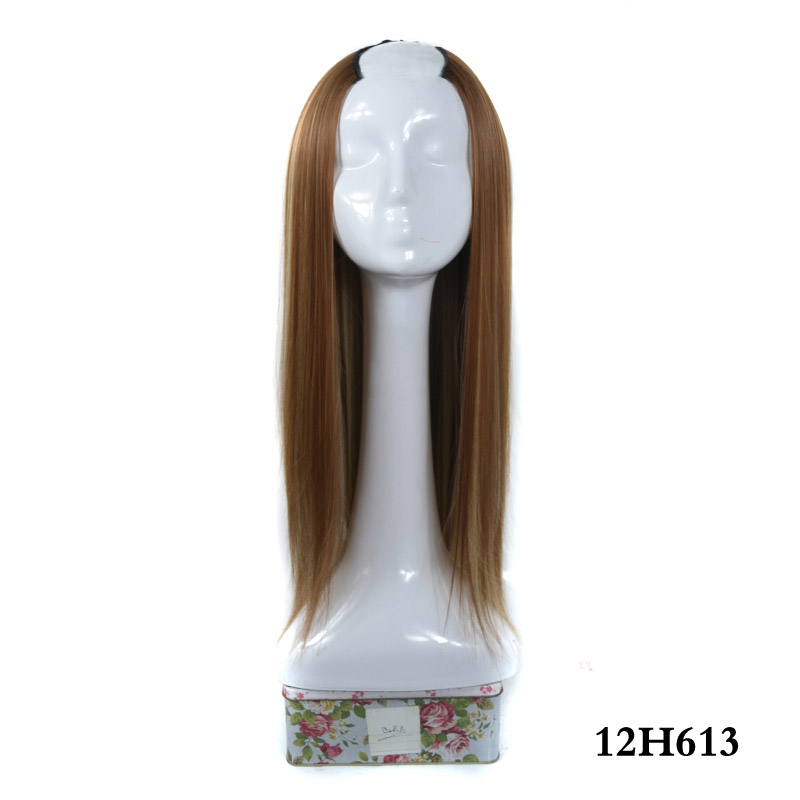 Women's Long Straight Hair U-shaped Half Headgear - Image 8