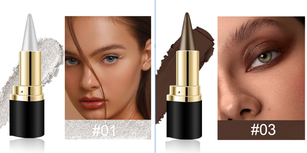 Womens Quick-drying Waterproof, Easy-to-apply Smudge-proof Eyeliner Cream - Image 8