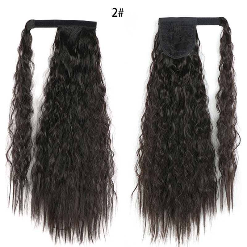 Ponytail Wig Water Wave Velcro Banding Chemical Fiber High Temperature Silk - Image 29