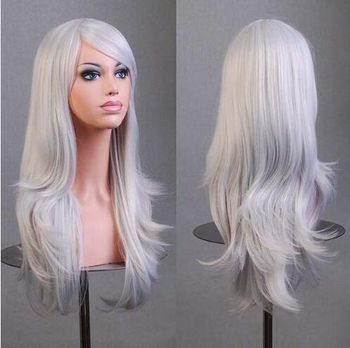 AliExpress best selling cos long scroll anime cosplay color Europe and America wig foreign trade gold models factory direct - Image 7