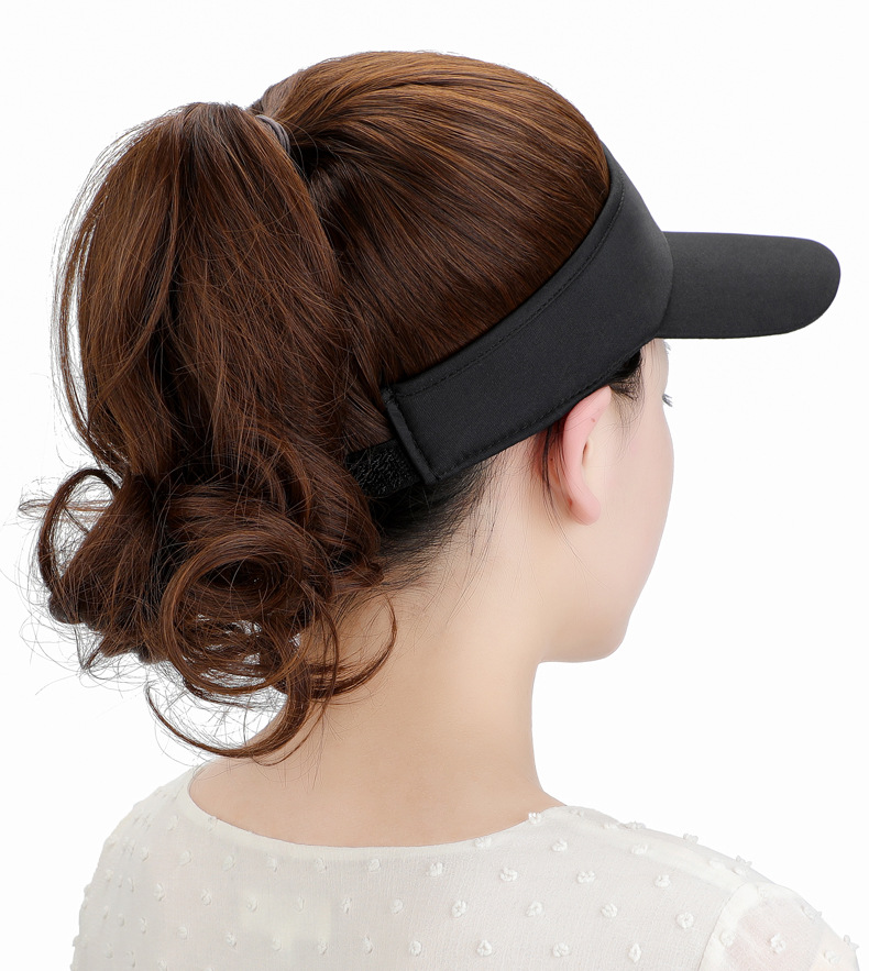 Women's High-temperature Fiber Hat Wig - Image 3