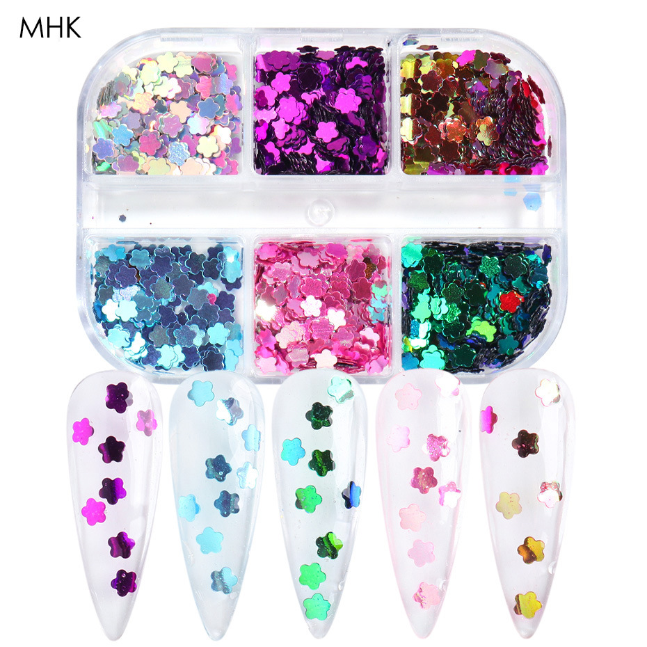 Reflective And Translucent Edelweiss Powder Nail Sequins - Image 17