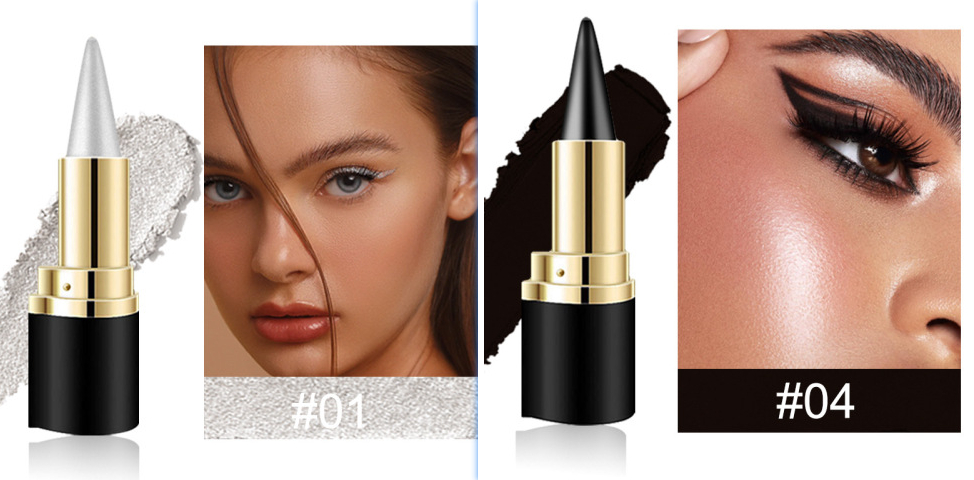 Womens Quick-drying Waterproof, Easy-to-apply Smudge-proof Eyeliner Cream - Image 9