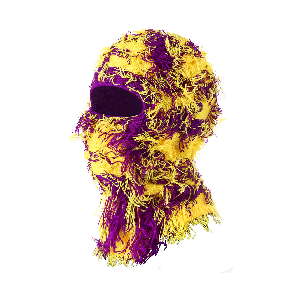 European And American Knitted Warm Face Mask - Image 30