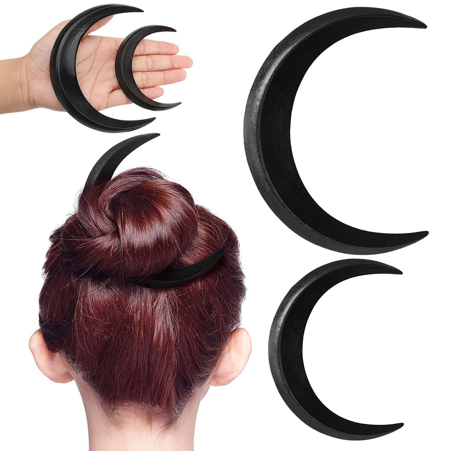 Moon Hairpin Crescent-shaped Hairpin Barrettes - Image 3