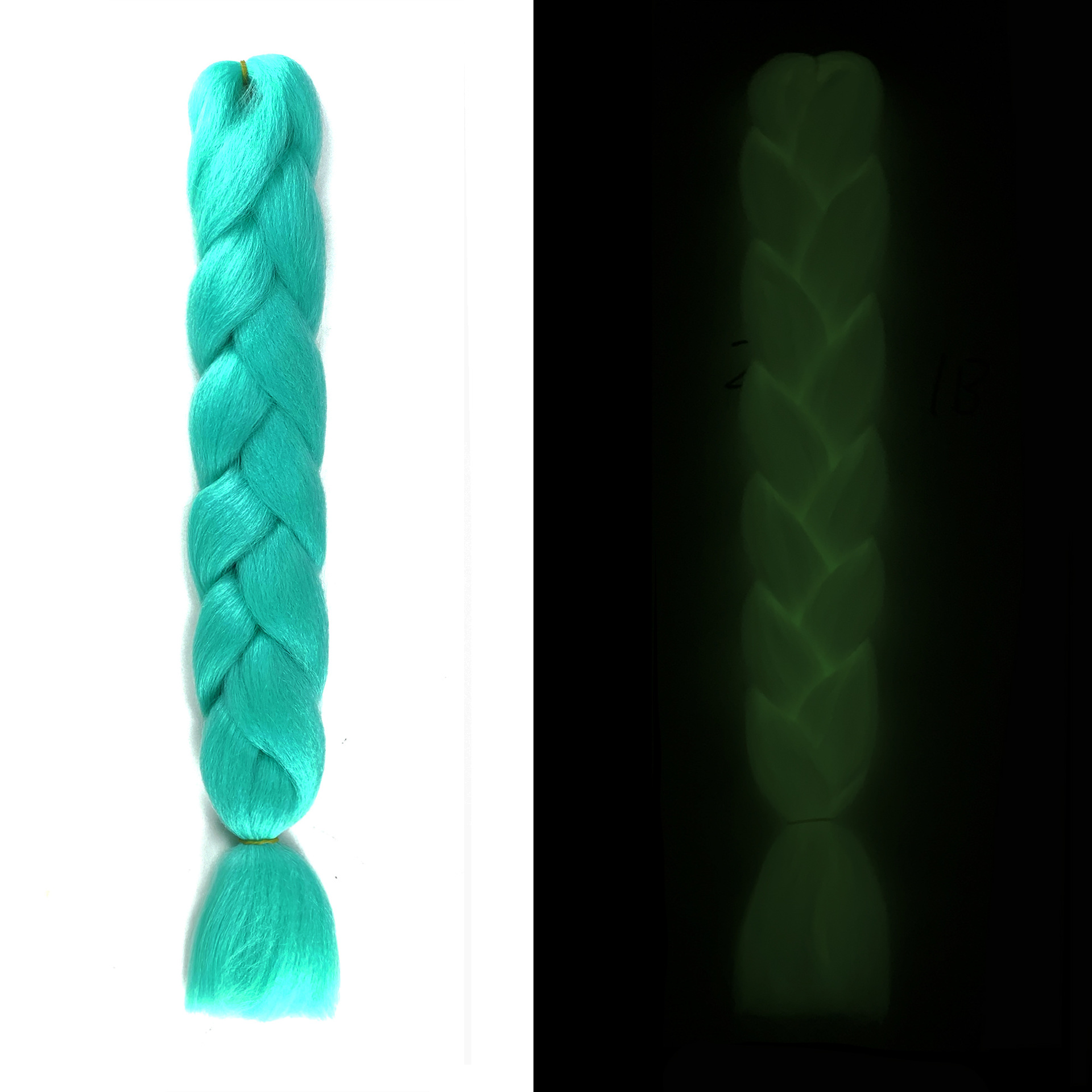 Luminous Fluorescent Chemical Fiber Wig Big Braid - Image 4