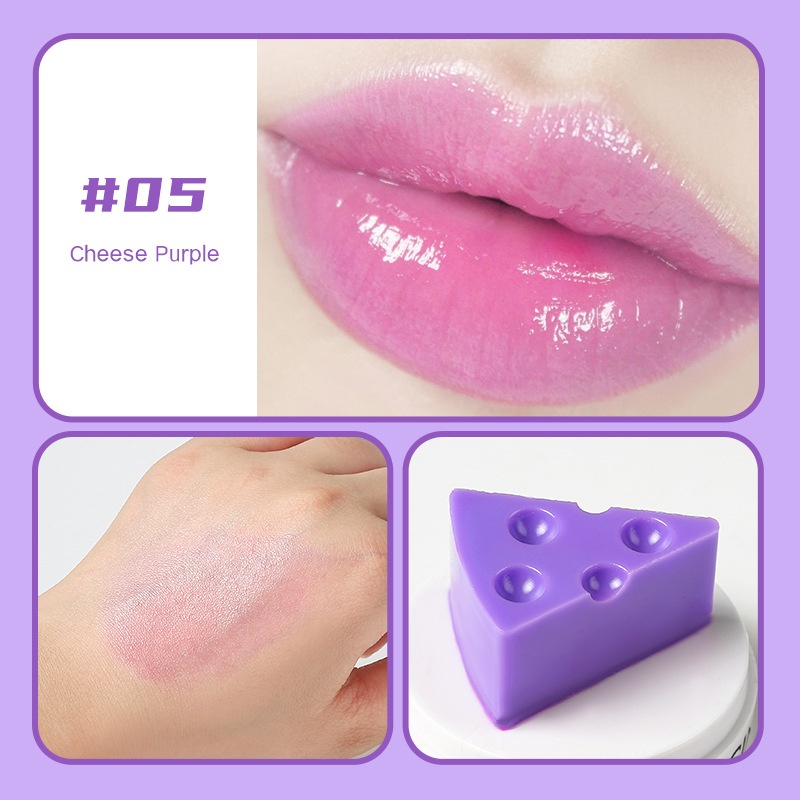 Lipstick Cute Cheese Lip Balm Temperature Change Moisturizing - Image 5