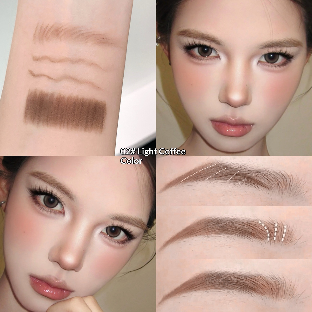 Double-Headed Eyebrow Pencil With Sharp Blade For Sculpting Natural Smudge-Proof Brows - Image 2