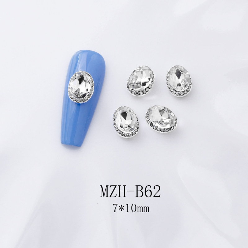 K9 Ultra-Shiny Flat-Back Rhinestones In White For Nail Art Decorations - Image 3