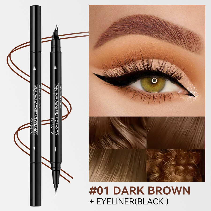Double-ended Brow Pencil And Eyeliner 2-in-1